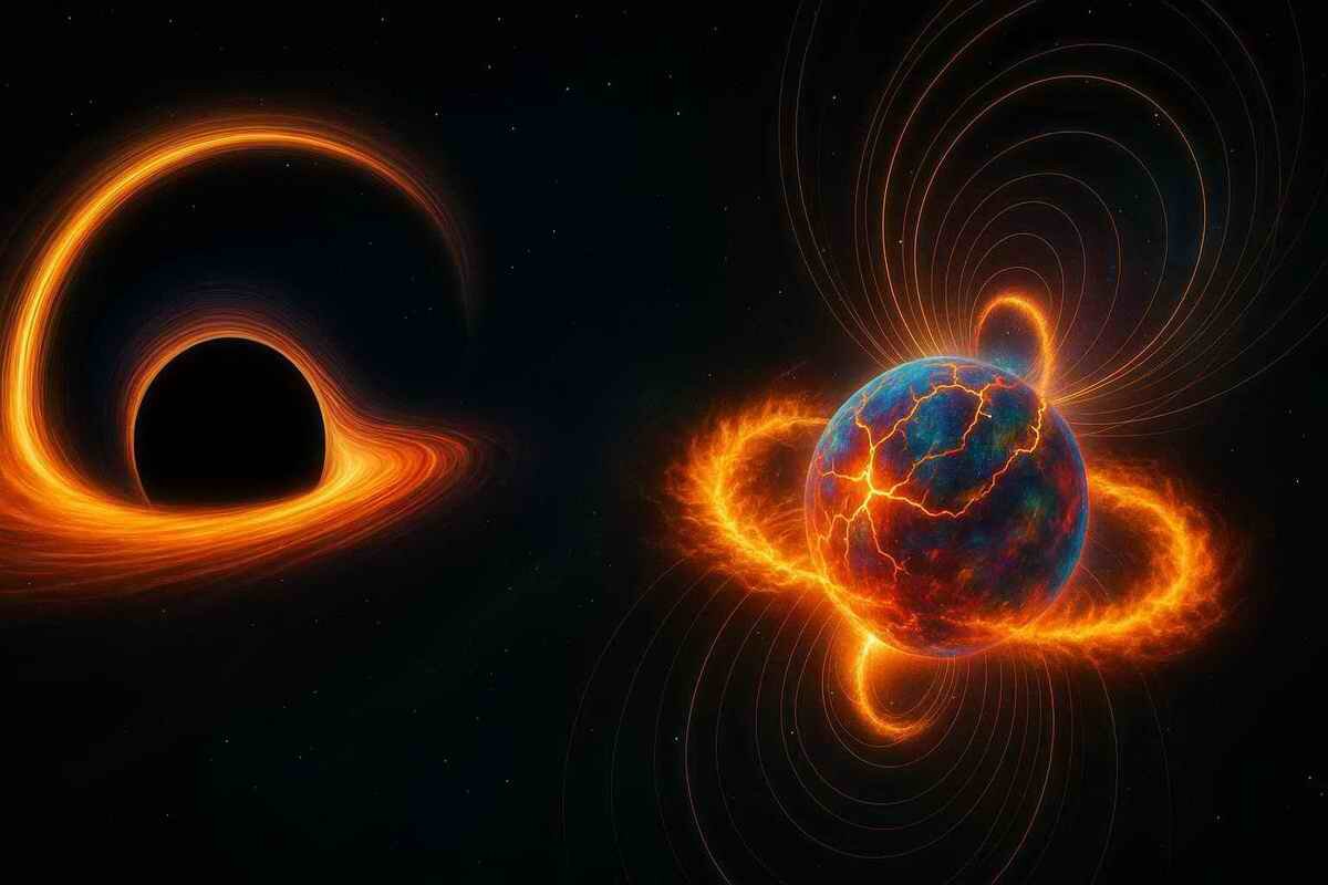 Черная дыра поглощает нейтронную звезду | звездотрясения и рождение пульсара