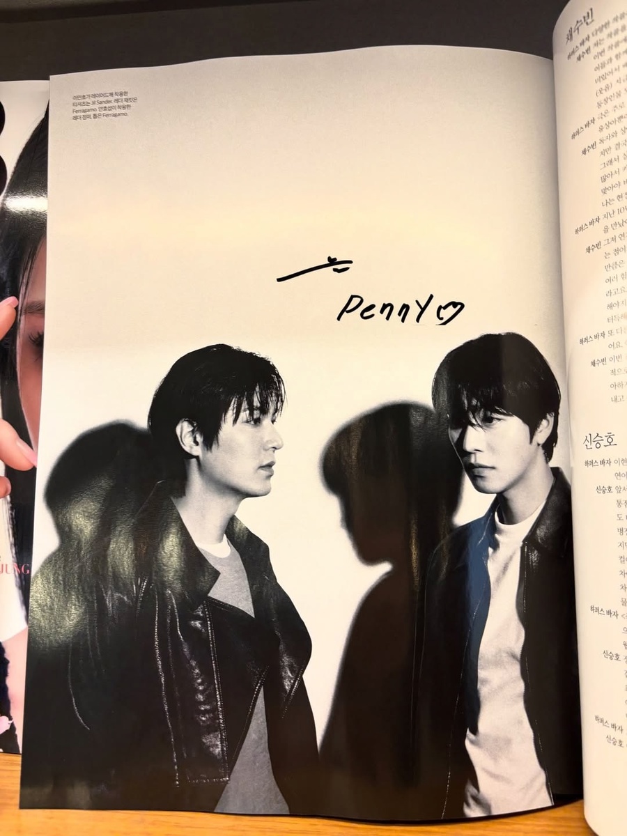 Фото из июльского журнала Harper‘s Bazaar Korea от фанатки Penny из Тайваня