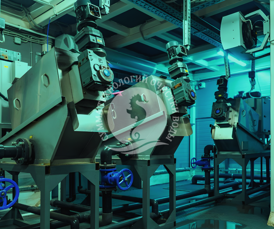 Шнековый обезвоживатель (дегидратор) СТОВ ОБ