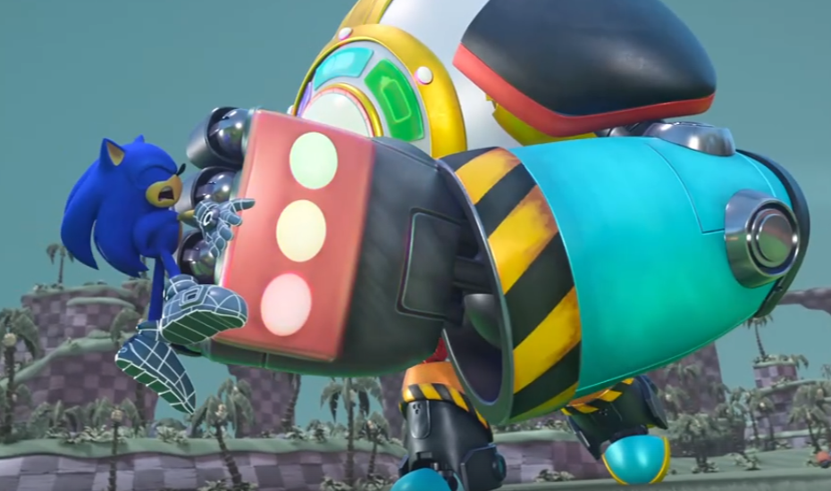 Соник впитывает очередной удар.