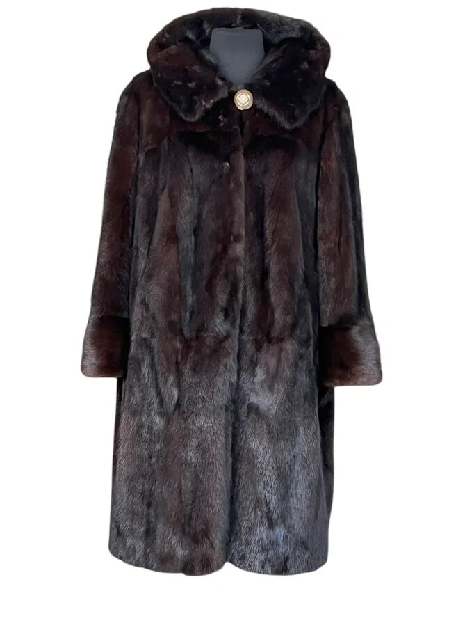 Пошив норкового пальто из трех изделий. Ателье Ирины Берзиной.