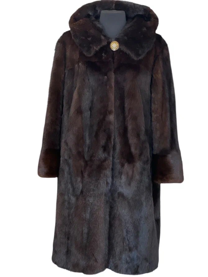 Пошив норкового пальто из трех изделий. Ателье Ирины Берзиной.