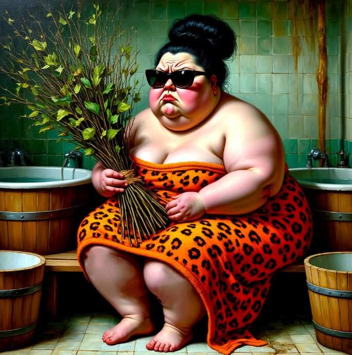 В выходные я ходила в баню
