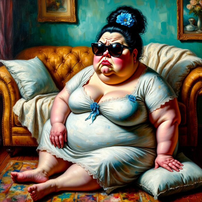 Проснулась, сползла с дивана - иди умойся