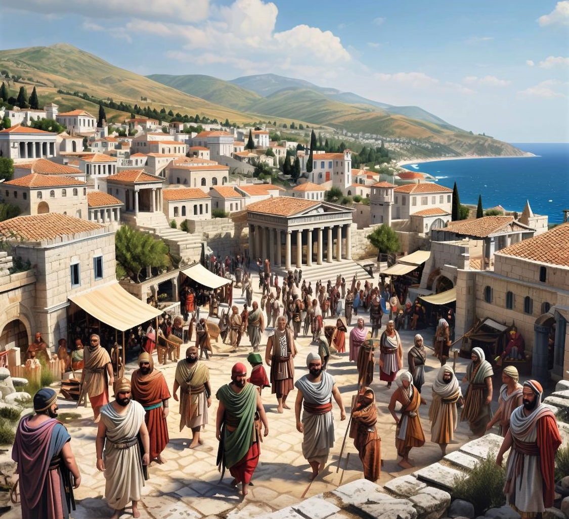 Все может быть. Может быть именно такие города-полисы были раскинуты на черноморском побережье.