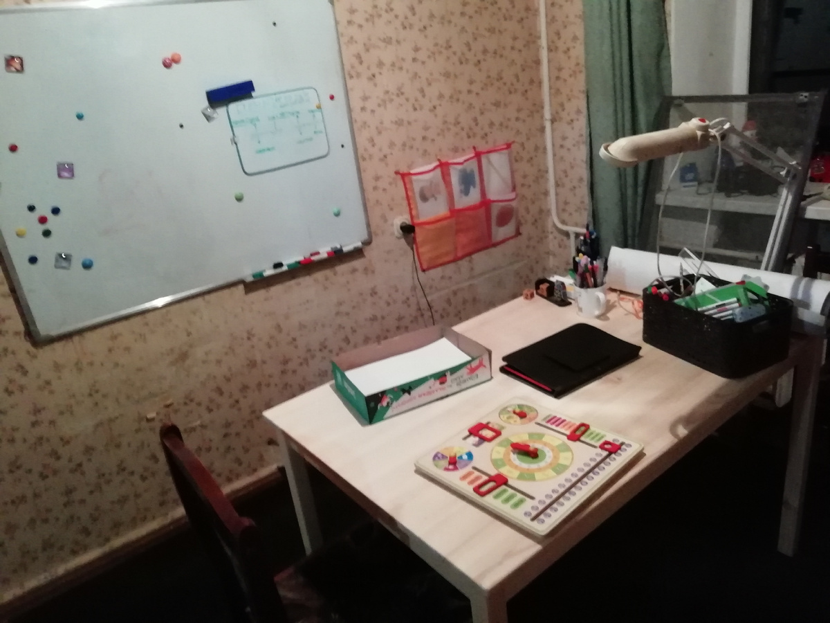 Моя первая личная классная комната. Сил и возможности ремонтировать, к сожалению, не было.