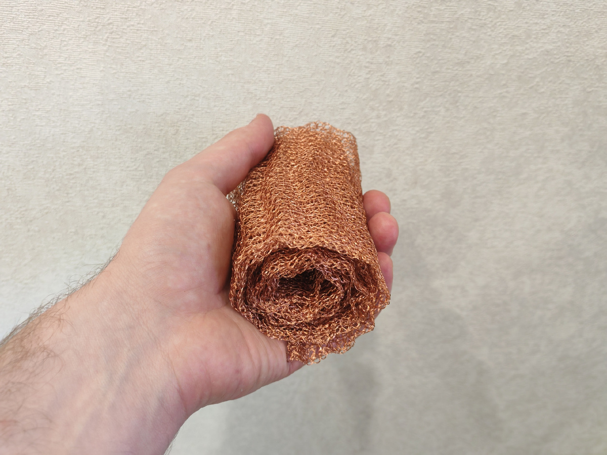 Медный пыж РПН в свернутом состоянии.