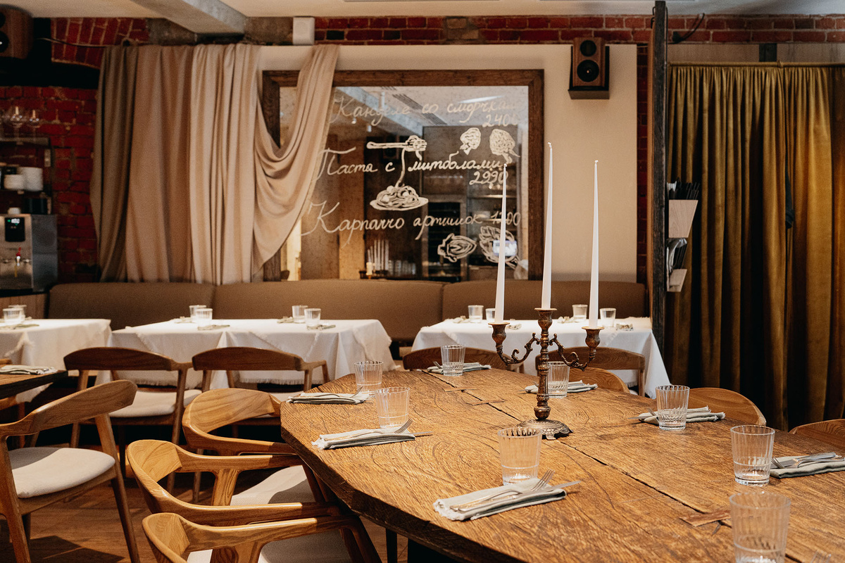    Интерьер ресторана Grassa