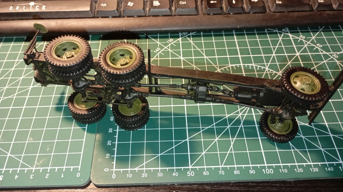 Рама собрана и покрашена. Колёса установлены.