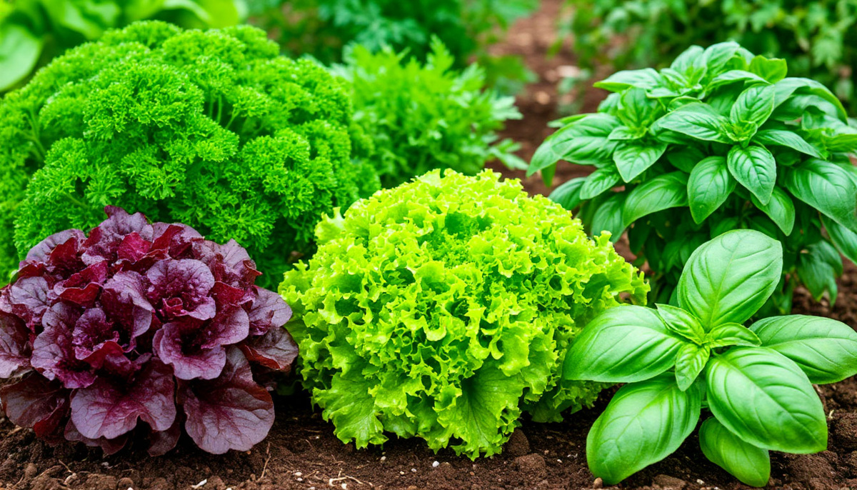 Зелень на грядке