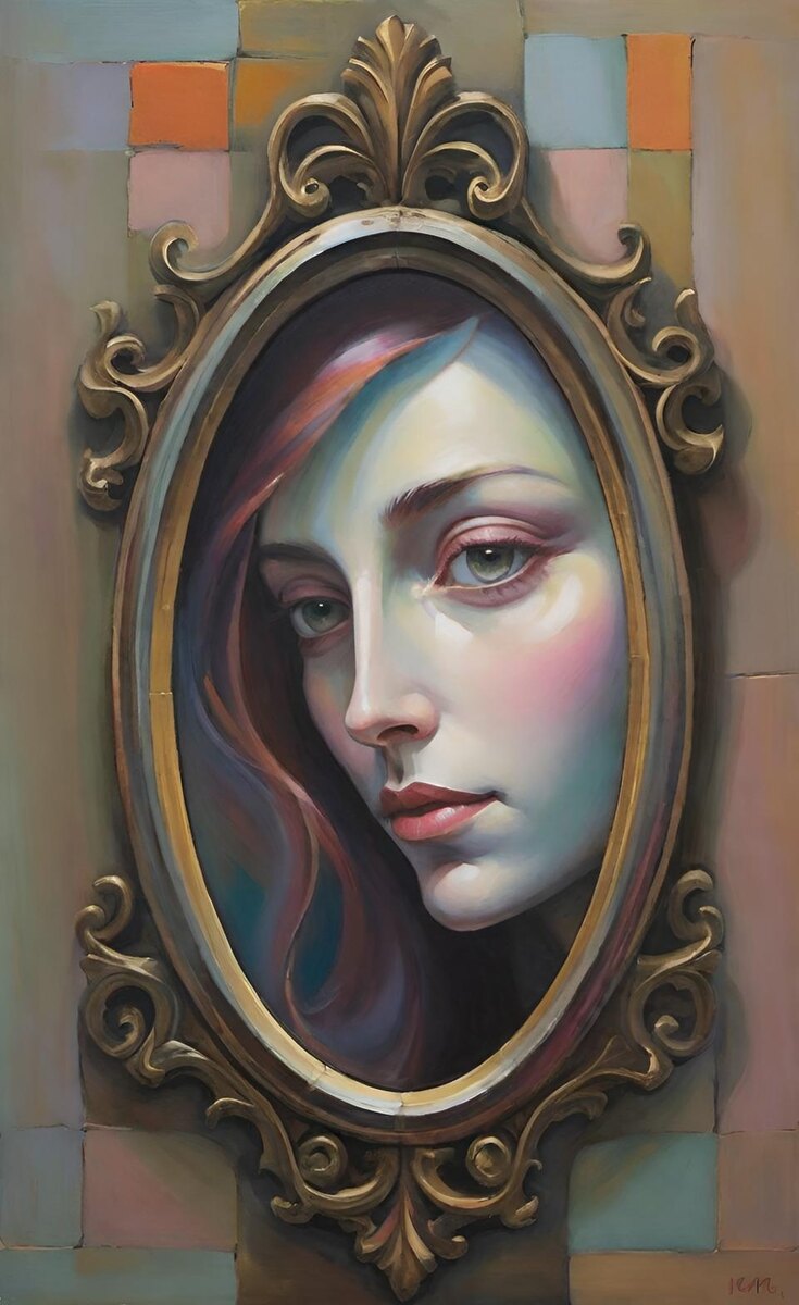 Нежный очерк. Иллюстрация создана с помощью нейросетей Flux Schnell и DreamAl и программы Photoshop.