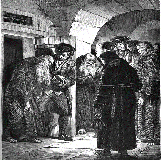 Колодники в тюремных узилищах имели пожизненную путёвку в монастырские казематы