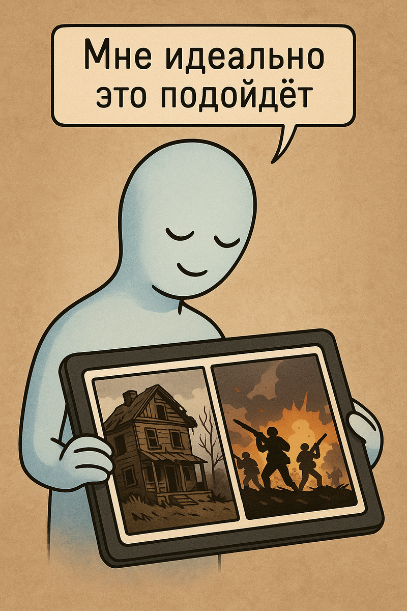 Да - и это тоже мы всё выбрали. Прекрасное забвение.