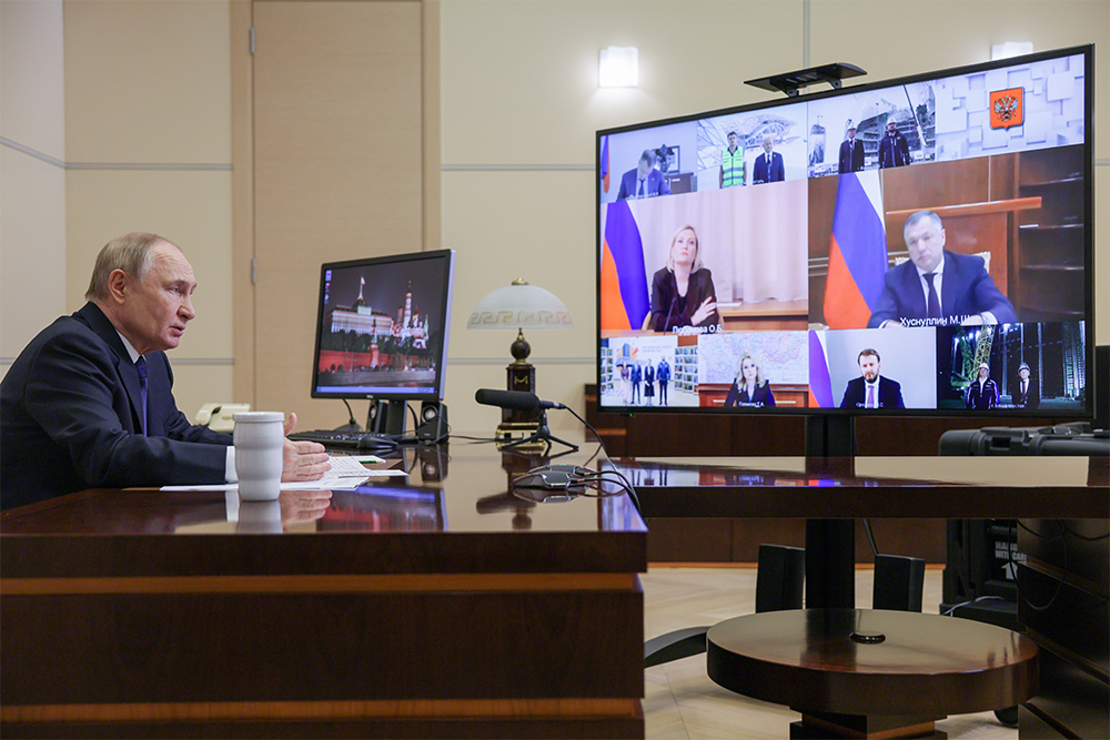    Владимир Путин отметил, что проект важен для всего культурного пространства России. / Гавриил Григоров / ТАСС