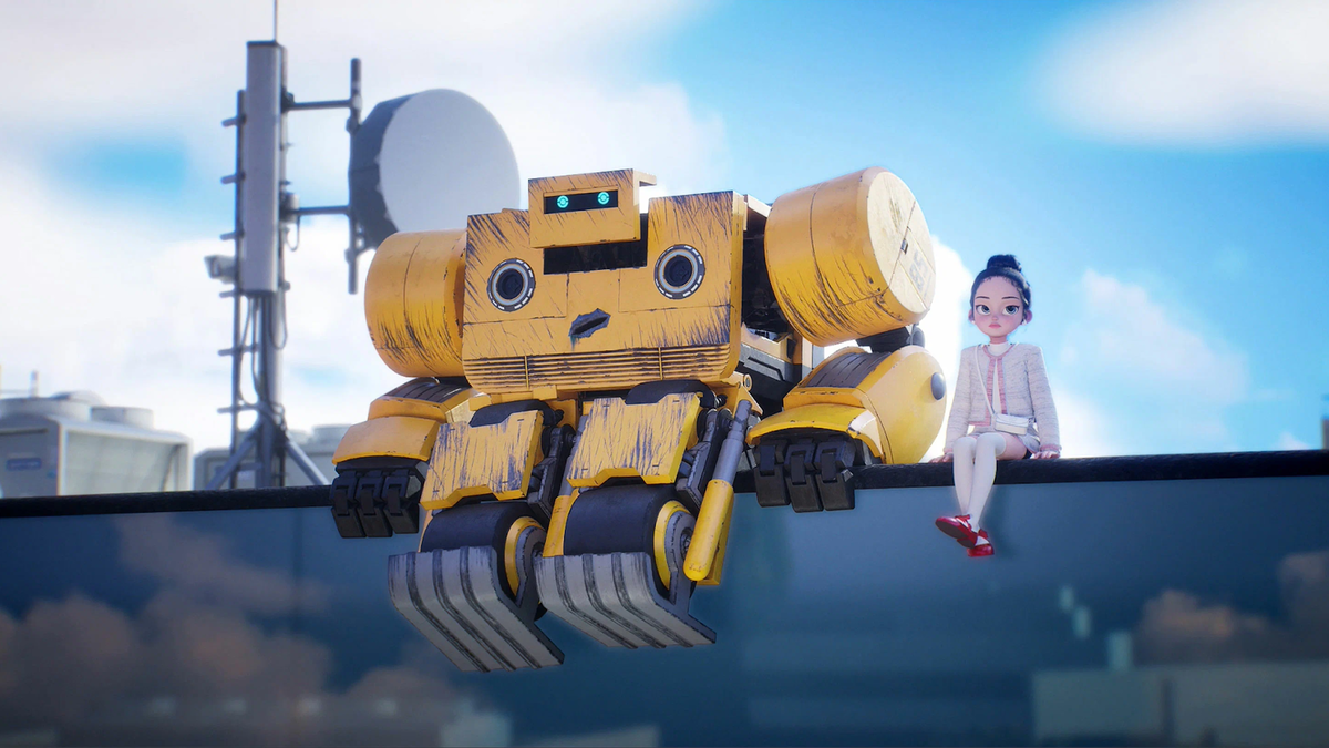 Кадр из мультфильма «Мистер Робот». © Режиссёр Ли Дэ Хи / 302 Planet, 2025