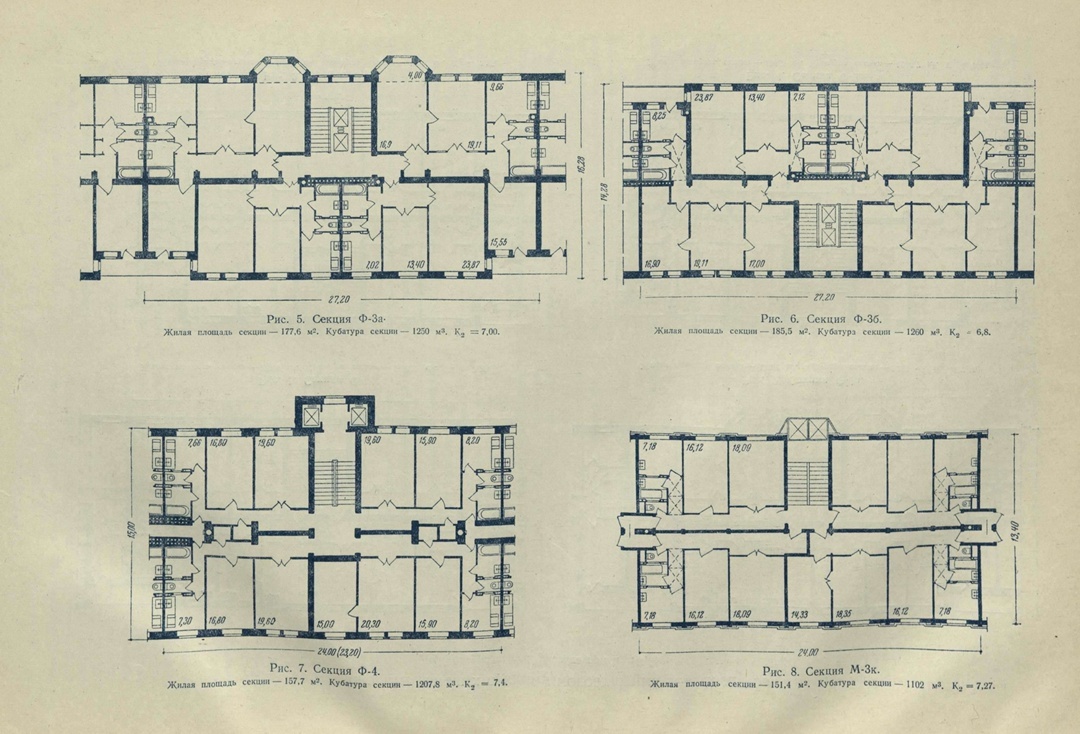Рис. 2. Фронтальные секции