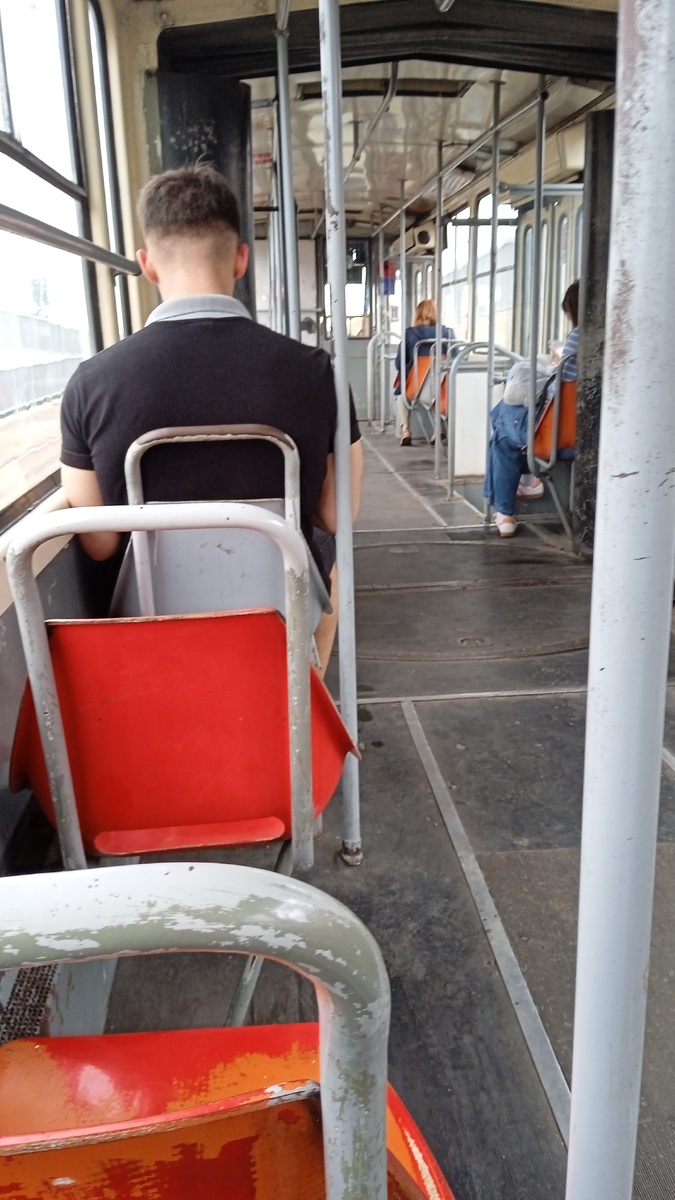 Салон трамвая в Белграде