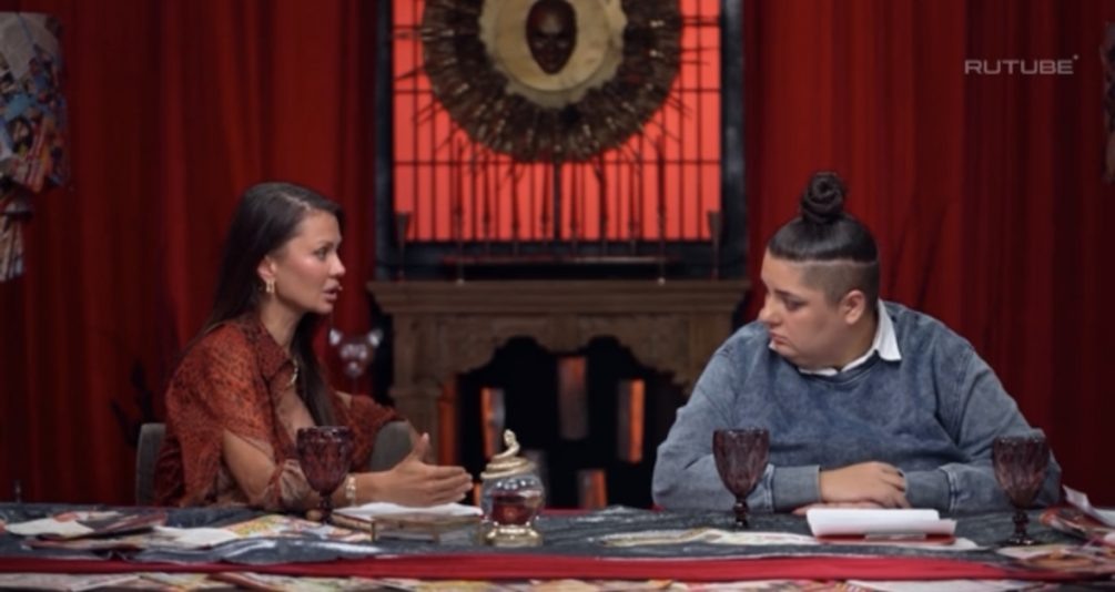    Кадр из шоу «Злые языки», RuTube