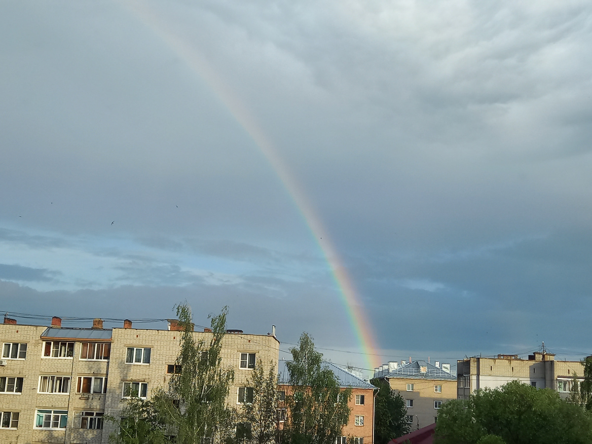 То солнце, то дождик. Фото автора.