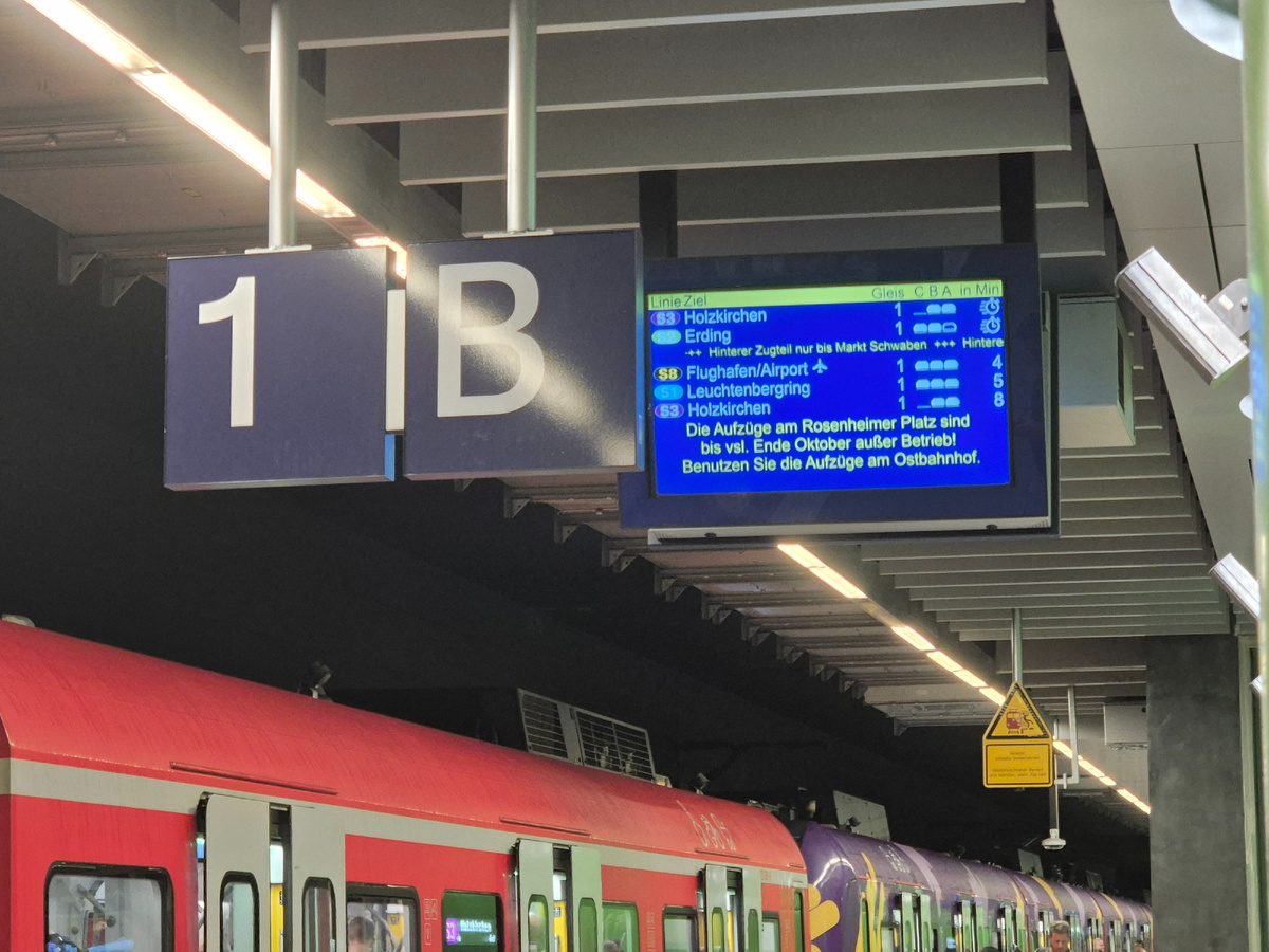 эсбаны сегодня ходят по расписанию,  Мюнхен 