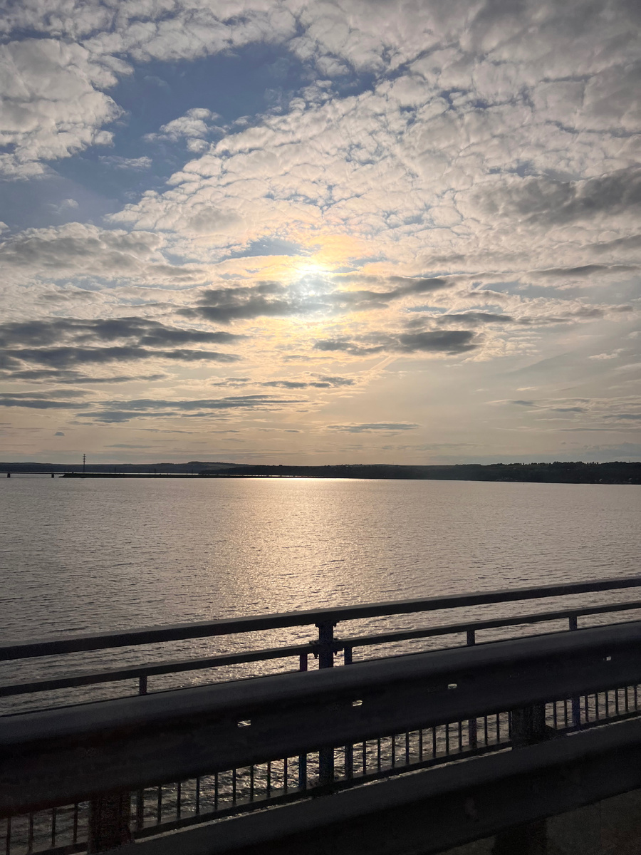 Пермский мост через реку Кама