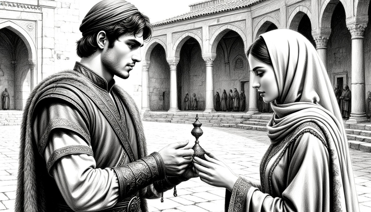 Молодой правитель Осман готовится к мирному путешествию в обитель мудрого шейха Эдебали, чтобы просить руки его дочери