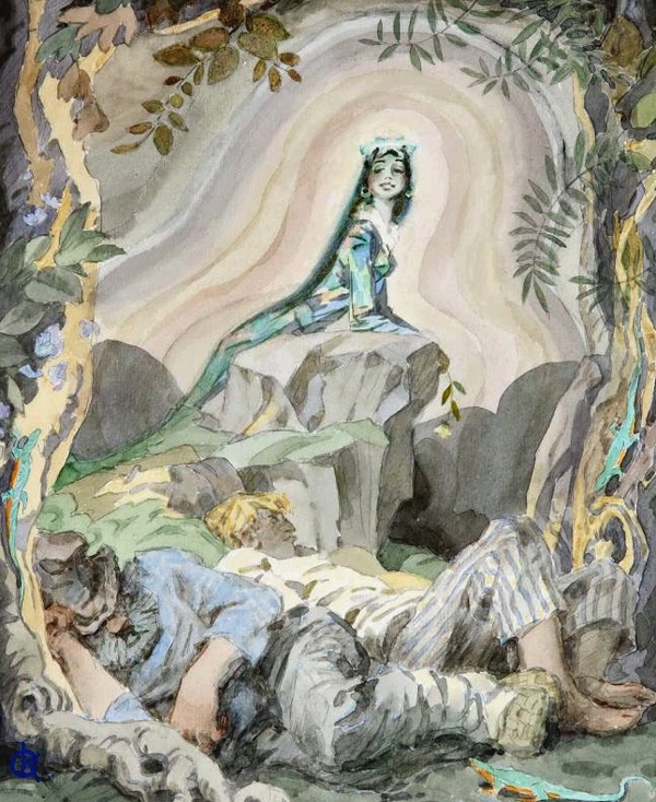 Иллюстрация к книге «Бажов П. П. Сказы. Пермь, 1984». Художник О. Коровин