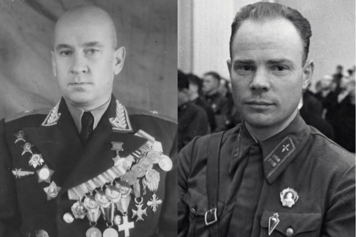 Лётчики Забалуев В.М. и Грицевец С.И.