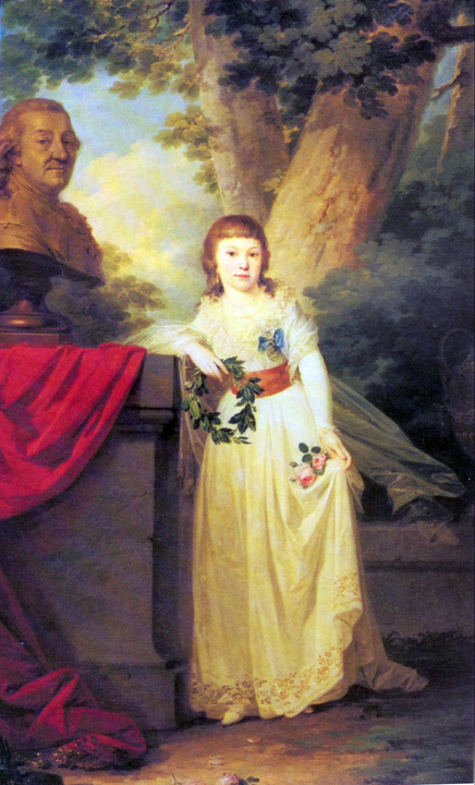 Юная графиня Анна Алексеевна (Иоганн Батист Лампи, около 1796 г.