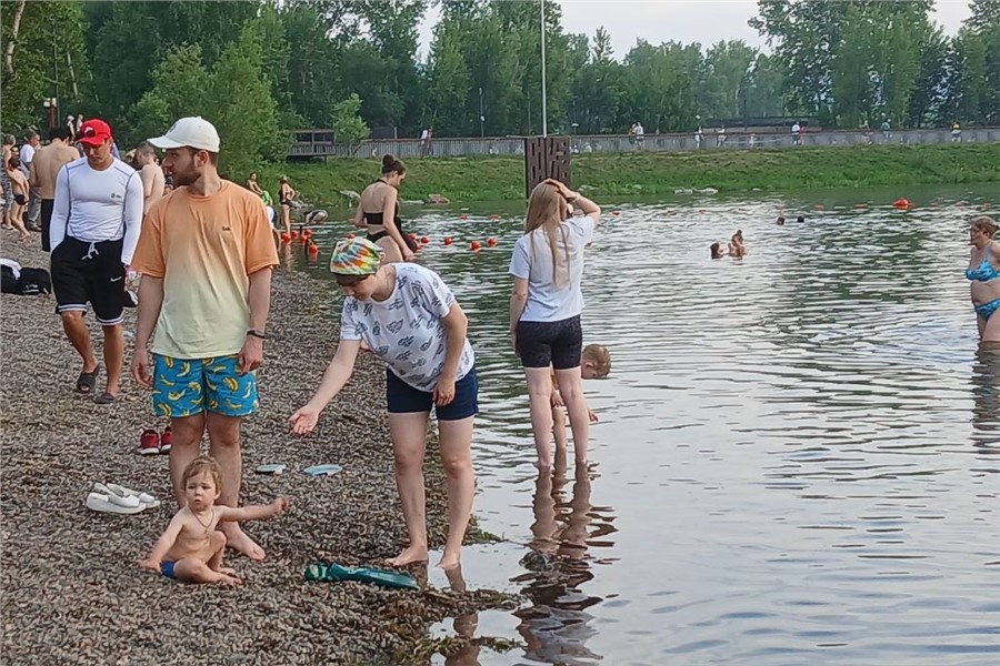 Большинство красноярцев отдыхают с детьми
