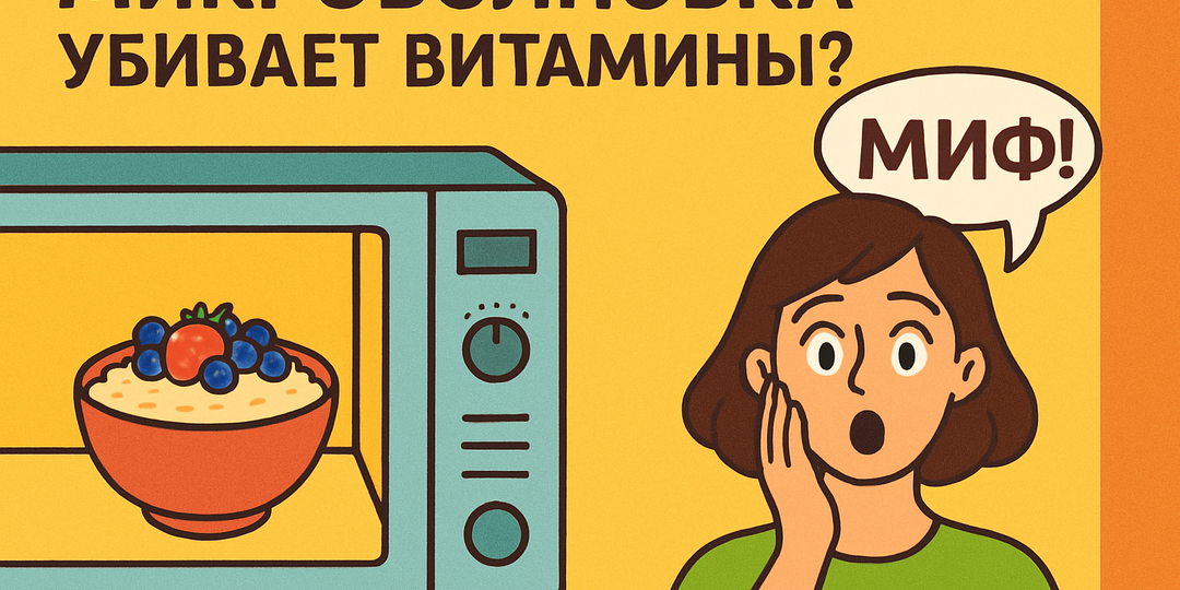 ❌ Миф или правда: микроволновка убивает все витамины?