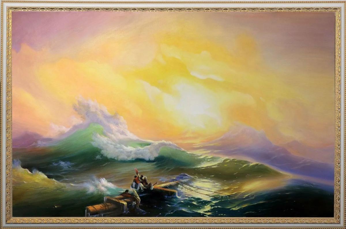 Картина "Девятый вал" Айвазовского.Взято: Яндекс.Картинки 