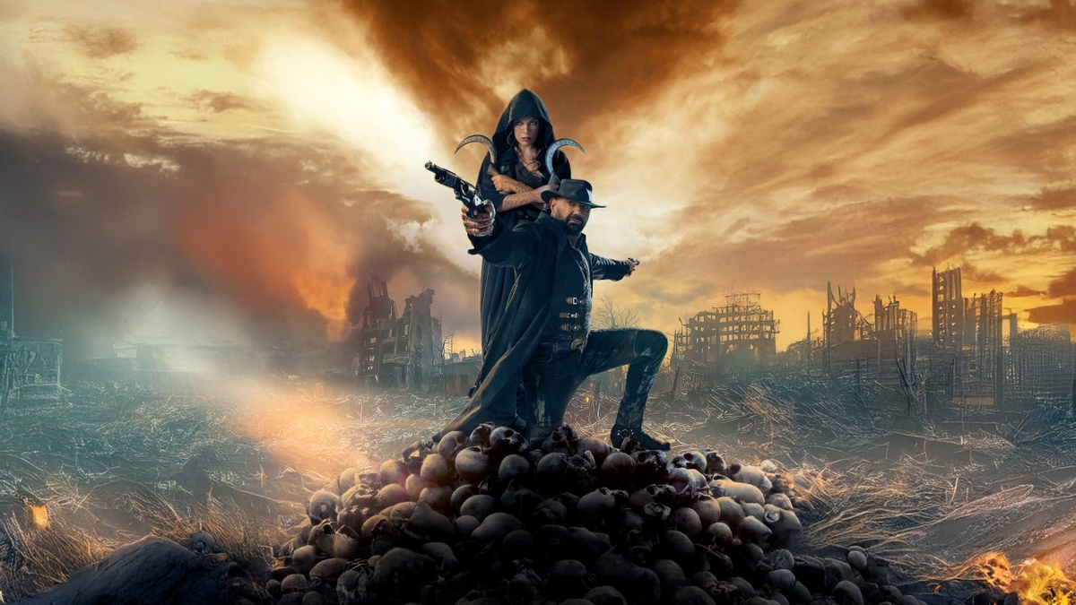 Только мне постер фильма напоминает загрузочные экраны из первого Fallout: желтое неюо, мужчина и женщина на фоне руин Некрополя