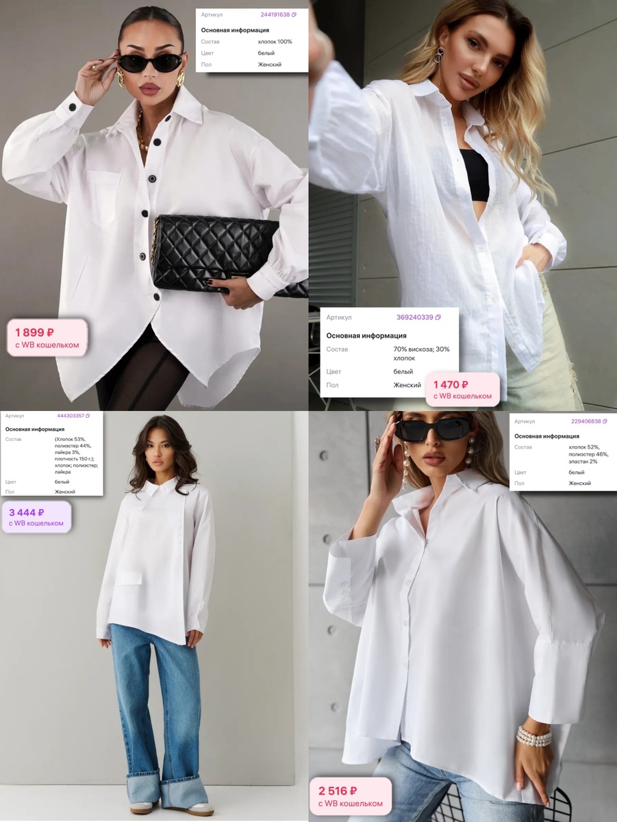 Рубашка + джинсы = база с Wildberries 