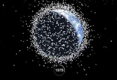Карта космического мусора и искуственных спутников
