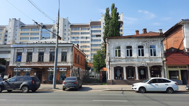 Современный вид домов.