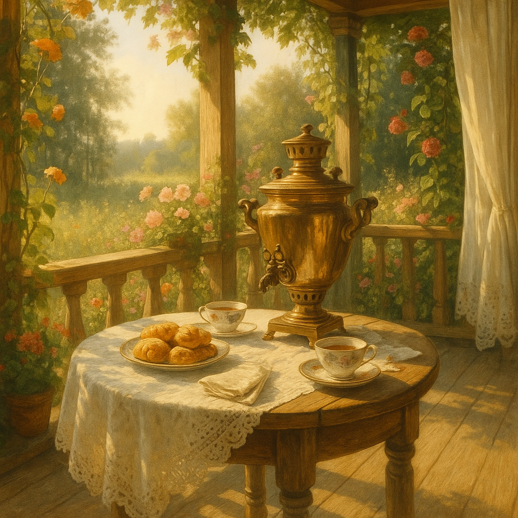 Завтрак на веранде 