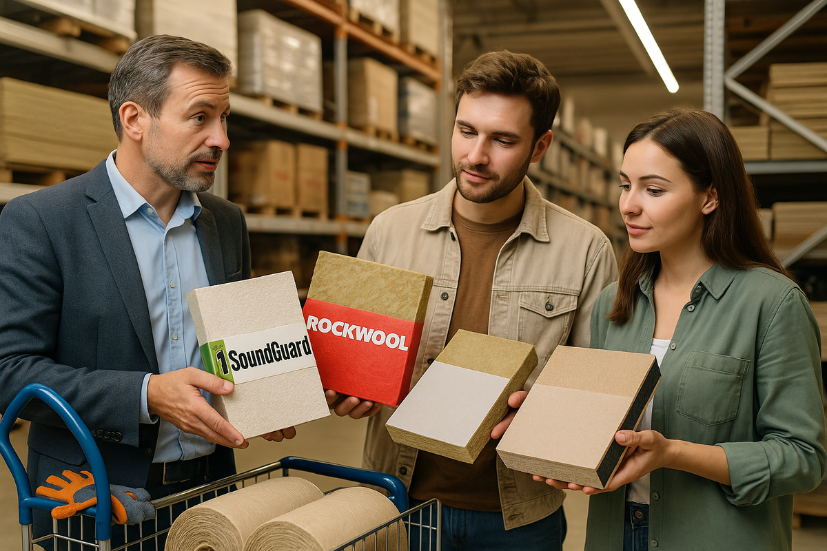 Выбор звукоизоляционных материалов