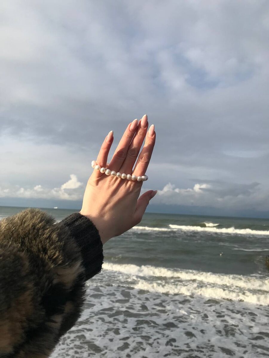 Балтийское море. Браслет из жемчуга. Коллекция 2023г. Мастер Игнатова Любовь