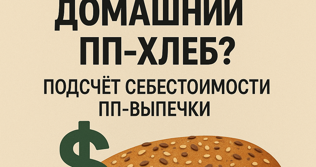 💸 Сколько стоит домашний ПП-хлеб? Подсчёт себестоимости ПП-выпечки