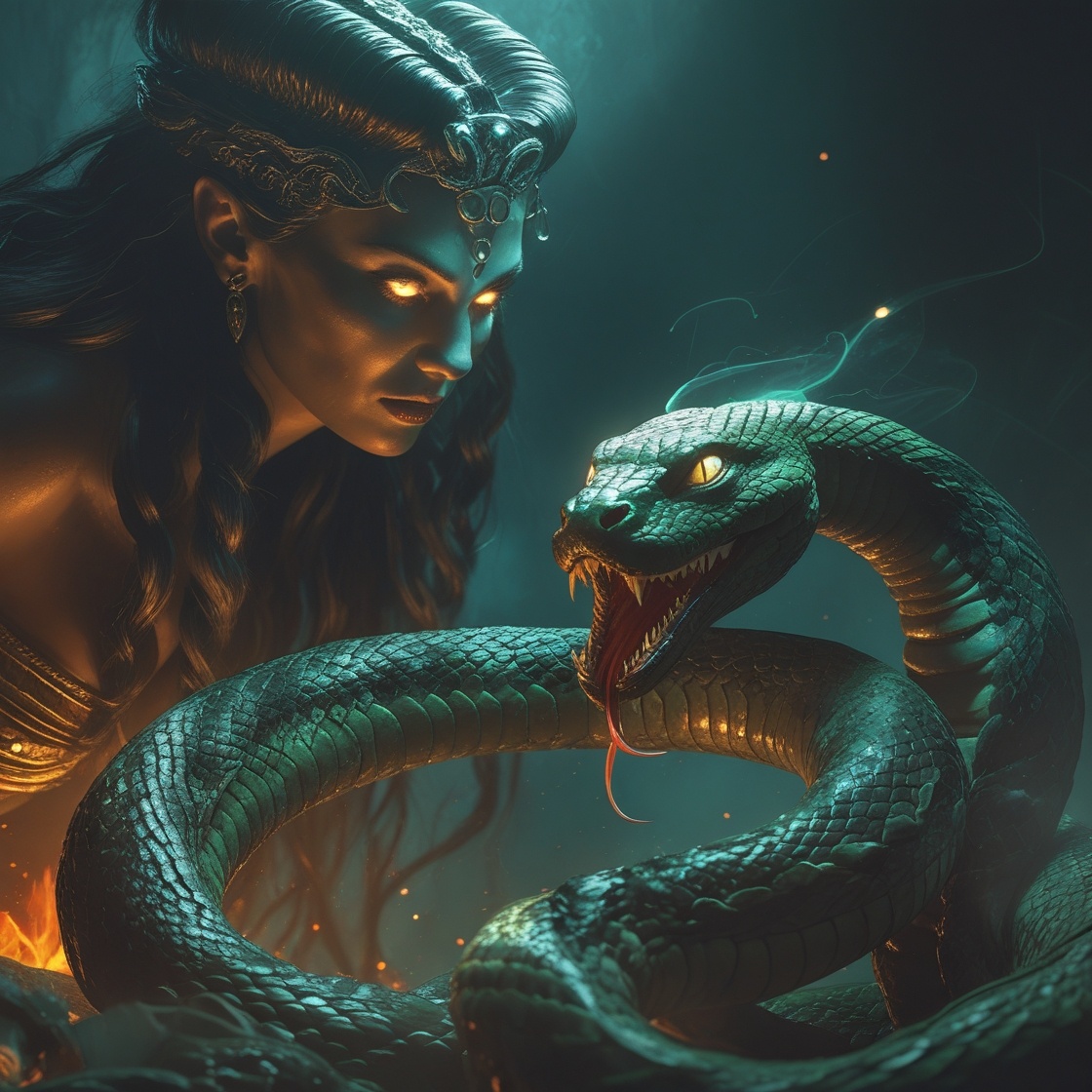 Гера и змей