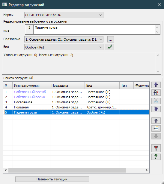 Список загружений