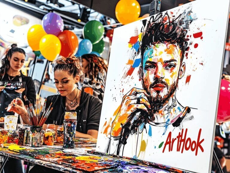    Как пригласить художника на арт-вечеринку: создайте незабываемое событие с мастер-классами и творческими конкурсами Art-Hook.Ru