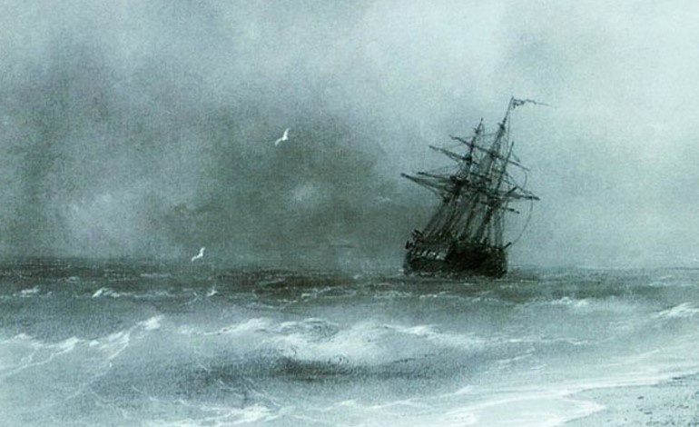 И. К. Айвазовский. Бурное море, 1844 г. (фрагмент)