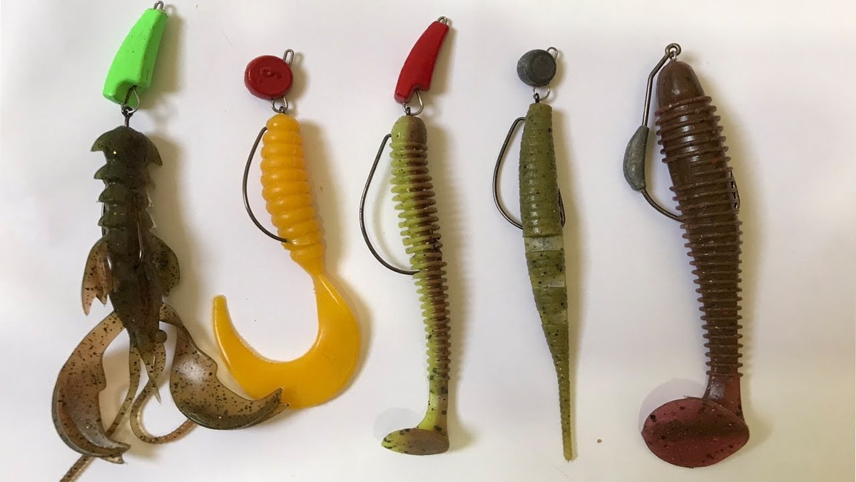 Офсетные крючки с приманками