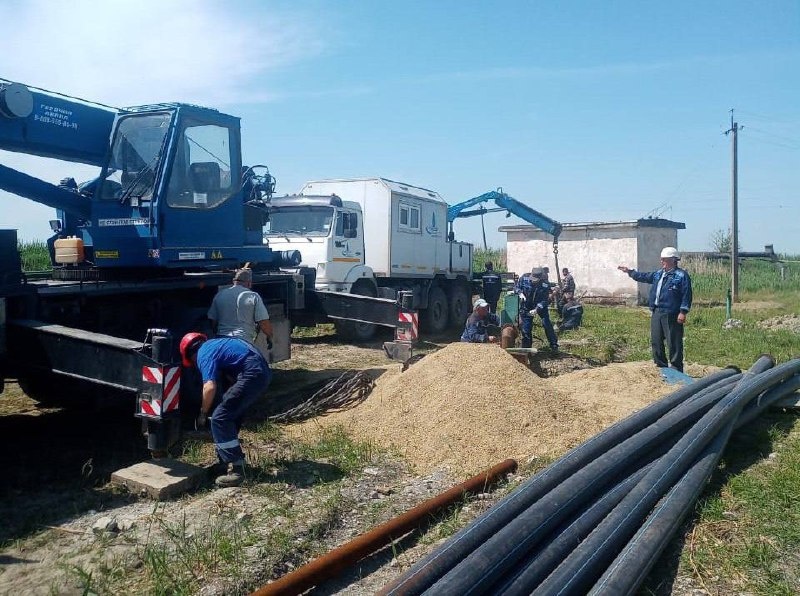 Работы на новой ветке Троицкого водопровода. Фото: администрация Краснодарского края