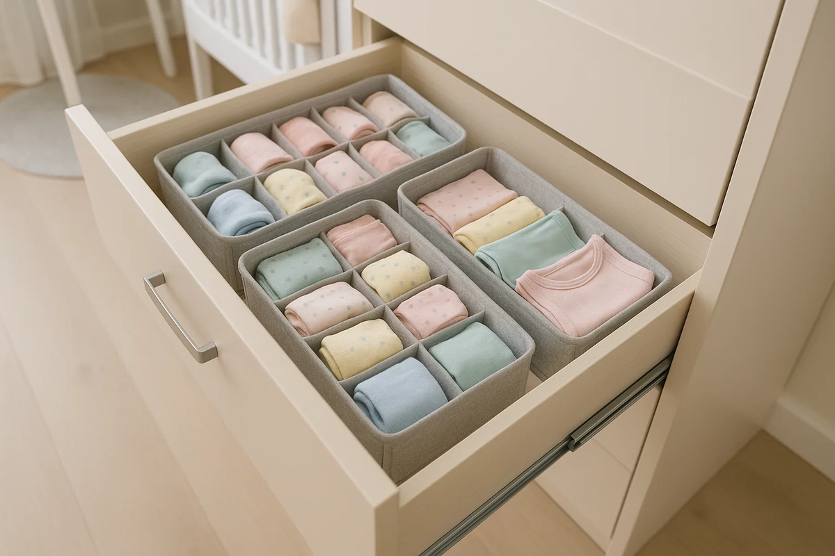 Удобные органайзеры помогают ребёнку быстро находить нужные вещи