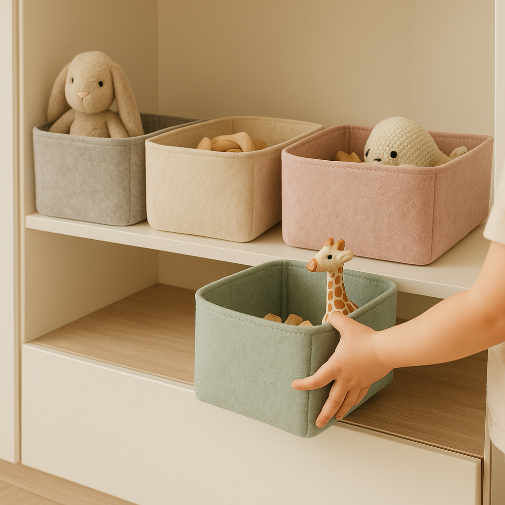 Лёгкие контейнеры — удобно для ребёнка и эстетично для интерьера