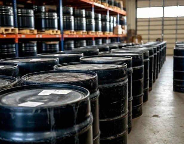 Хранение битума. Склад нефтепродуктов и стройматериалов.