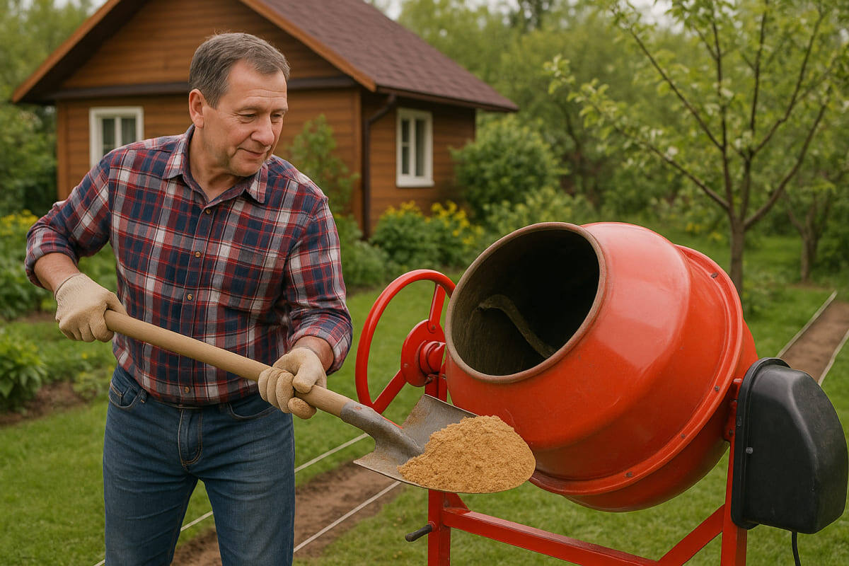 Сделать бетон своими руками можно — нужно знать пропорции. Источник: нейросеть📷
